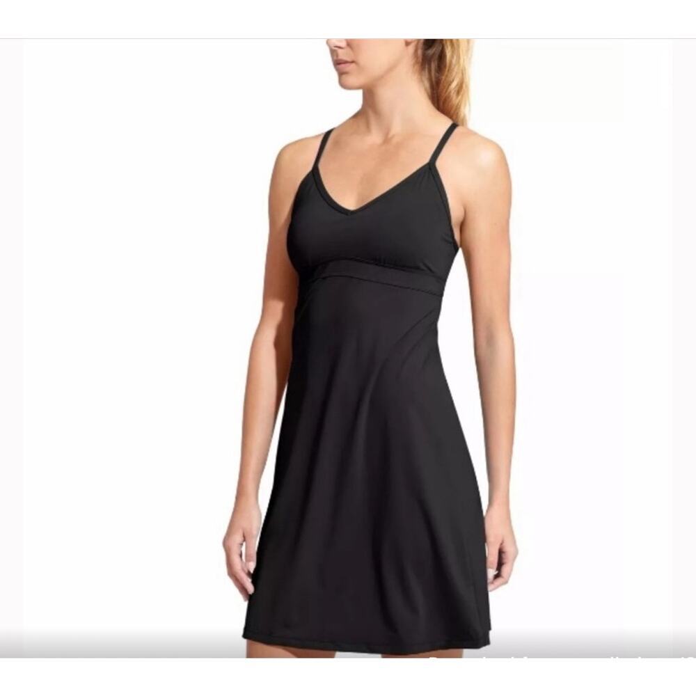 Athleta Women’s Size M Shorebreak Swim Beach Dress Sleeveless Shelf Bra